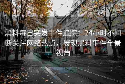 黑料每日突发事件追踪：24小时不间断关注网络热点，展现黑料事件全景视角
