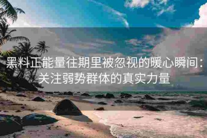 黑料正能量往期里被忽视的暖心瞬间：关注弱势群体的真实力量