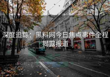 深度追踪：黑料网今日焦点事件全程揭露报道