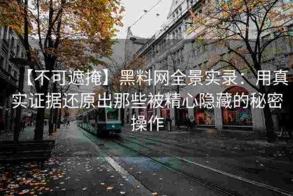 【不可遮掩】黑料网全景实录：用真实证据还原出那些被精心隐藏的秘密操作